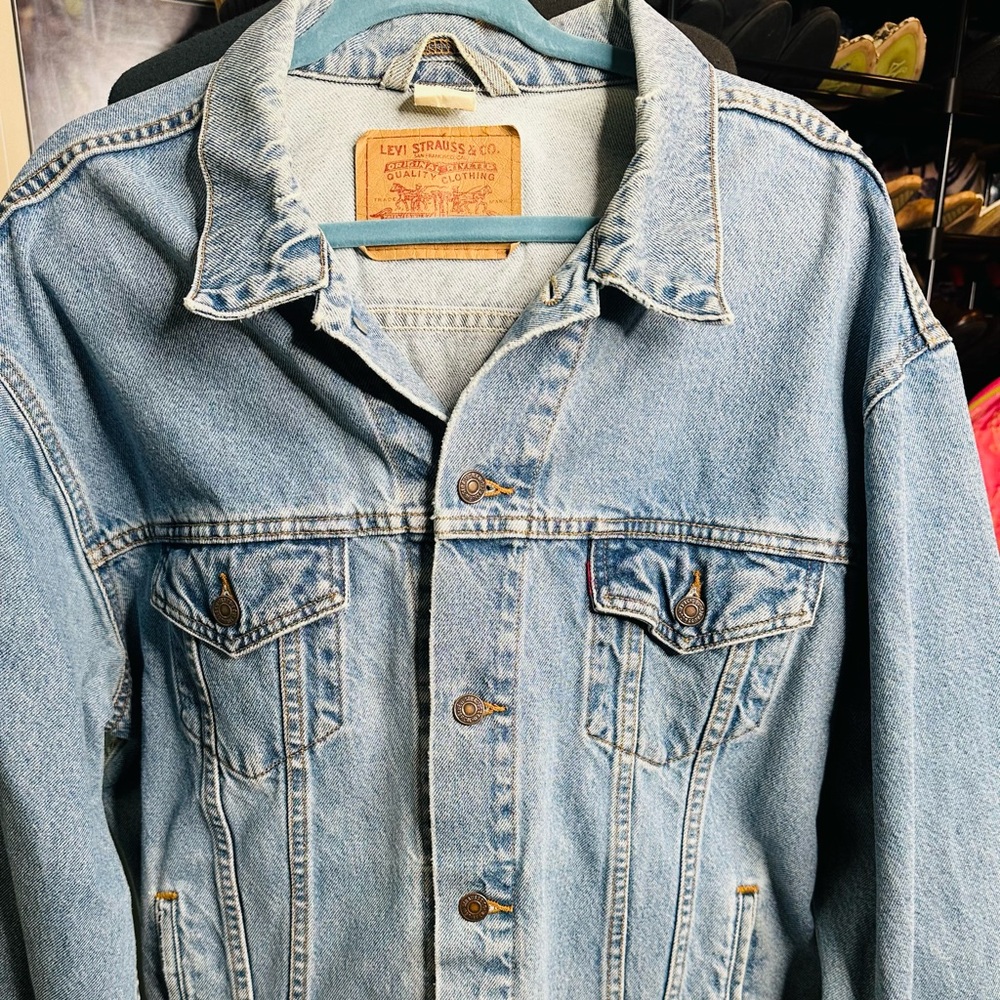 Levi's Vintage Standard Trucker Jacket 70507 Rugged Distressed Size XL - Picture 2 of 10